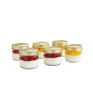 Le Parfait Yoghurt Pots Set x6 | Tempered Glass...