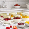 Le Parfait Yoghurt Pots Set x6 | Tempered Glass 200ml Jars